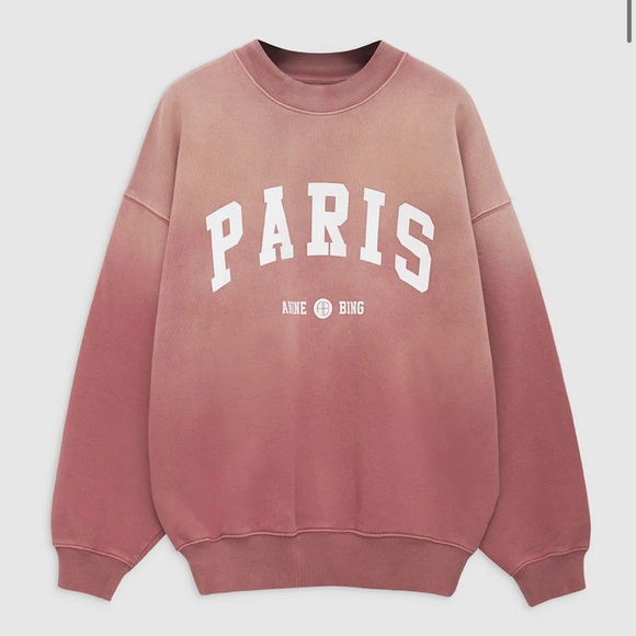 Anine Bing Jaci Sweatshirt University Paris - Picture 4 of 12